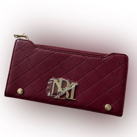 NWT Badgley Mischka Plum Wallet - Picture 1 of 6